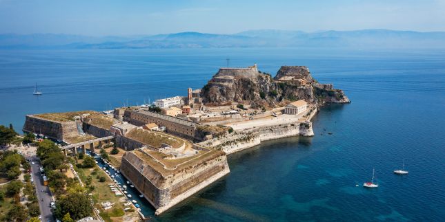 Corfu Old Fortress on the Ionian Sea